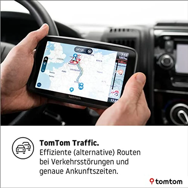 TomTom GO Camper Tour 6, GPS-Navigationsgerät für Wohnmobile und Wohnwagen mit 15,5 cm (6 Zoll) Touchscreen, Kartenupdates für Europa und TomTom Traffic, schwarz – Bild 5