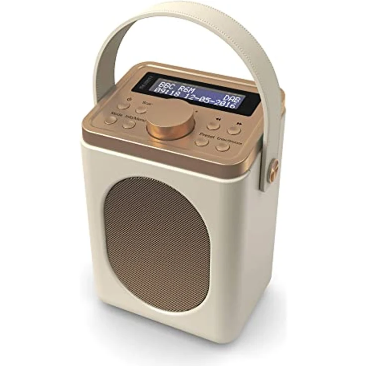 MAJORITY Little Shelford Tragbares Bluetooth-DAB-Radio mit RDS, Akkubetrieb und kompaktem Design, Schwarz – Bild 1