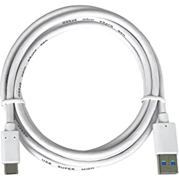 PremiumCord USB-C zu USB 3.0 Verbindungskabel 3m, SuperSpeed ​​Datenkabel bis 10Gbit / S, Anschluss bis 3A, USB 3.1 Generation 2 Typ C Stecker, Farbe Weiß, Länge 1m – Bild 4
