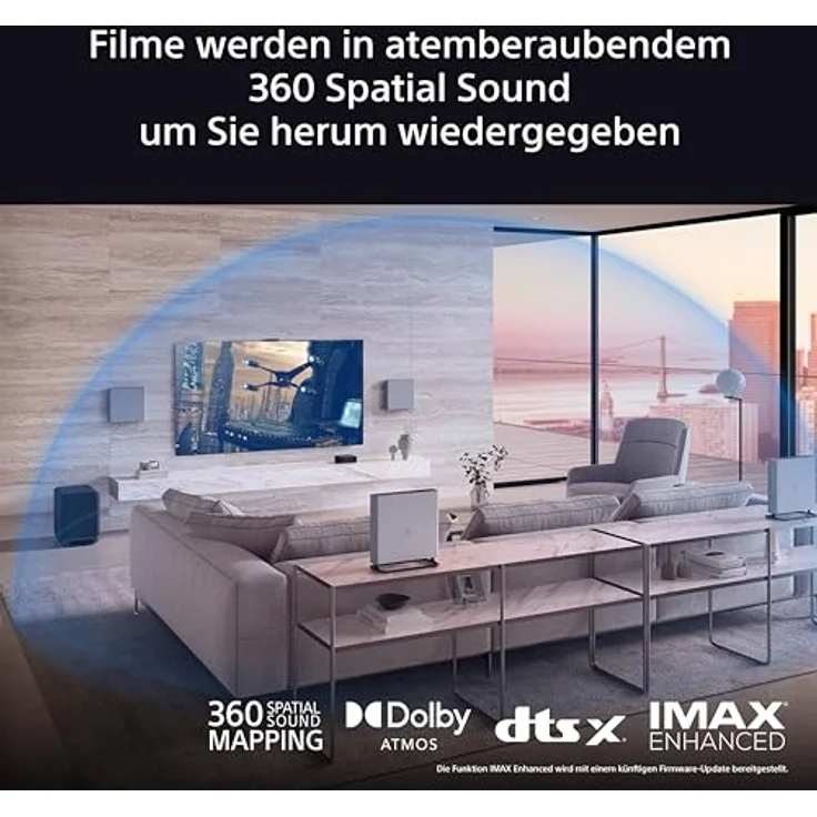 Sony BRAVIA Theatre Quad - Dolby Atmos, Heimkino 4 Lautsprechersystem für TV, Wi-Fi, Bluetooth, 360 Spatial Sound Mapping, Modell 2024 – Bild 3
