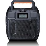 Lenco ODR-160BK Outdoor-Radio - DAB+/FM-Radio, Bluetooth-Lautsprecher, stoßfest & wasserdicht, 35W RMS, 20 Stunden Akkulaufzeit