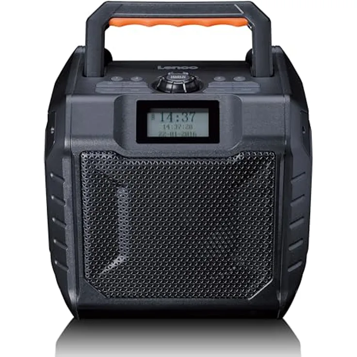 Lenco ODR-160BK Outdoor-Radio - DAB+/FM-Radio, Bluetooth-Lautsprecher, stoßfest & wasserdicht, 35W RMS, 20 Stunden Akkulaufzeit