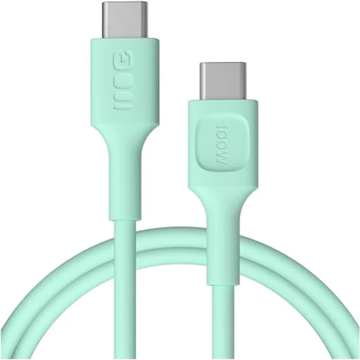 Green Cell PowerFlex KABGC100PF120MG, 1,2 m USB-C Ladekabel mit 100W Schnellladung und 480 Mbps – Bild 1