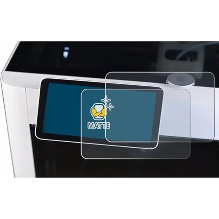 BROTECT Entspiegelungs-Schutzfolie für Bambu Lab X1-Carbon 3D Printer (2 Stück) Matte Displayschutz-Folie, Anti-Reflex, Anti-Fingerprint – Bild 2