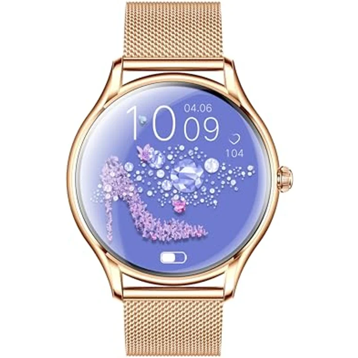 VALDUS VL55 PRO (2025) Gold, Gesundheitsuhr Smartwatch mit AMOLED Display, Telefoniefunktion, Schlankes Leichtgewicht – Bild 1