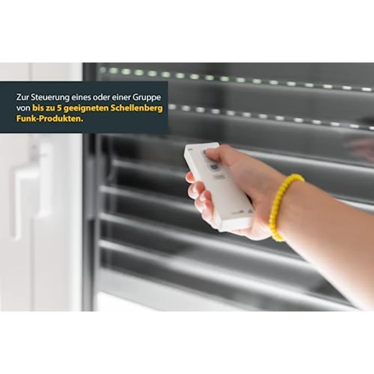 Schellenberg 20015 Smart Home Funk Handsender 1-Kanal,, 868,4 MHz, Weiß, Fernbedienung für Licht, Steckdose, Rolladensteuerung – Bild 4