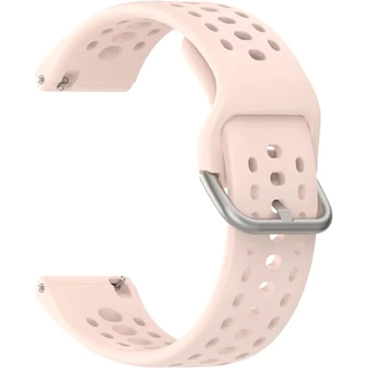 GIOPUEY Armband für Amazfit Bip 6/Bip 5/5 Unity/Balance/Balance 2, Weiches Silikon, Verschleißfest und Atmungsaktiv, pink – Bild 3