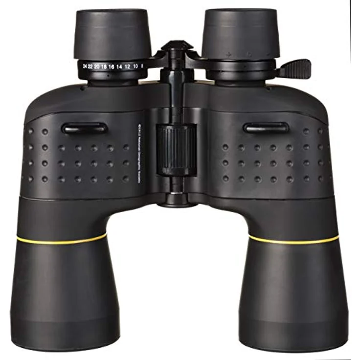 National Geographic Zoom Fernglas 8-24x50 mit Mitteltriebfokussierung und robuster Gummiarmierung inklusive Stativanschluss, Trageriemen und Transporttasche – Bild 3