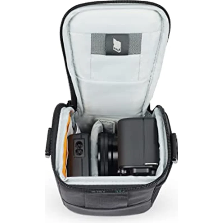 Lowepro Adventura SH 115 III, Kamera-Umhängetasche mit Verstellbarem/Abnehmbarem Schultergurt, Kamerarucksack für Spiegellose Kameras, Kompatibel mit Sony Alpha 6000 Serie, Schwarz – Bild 4