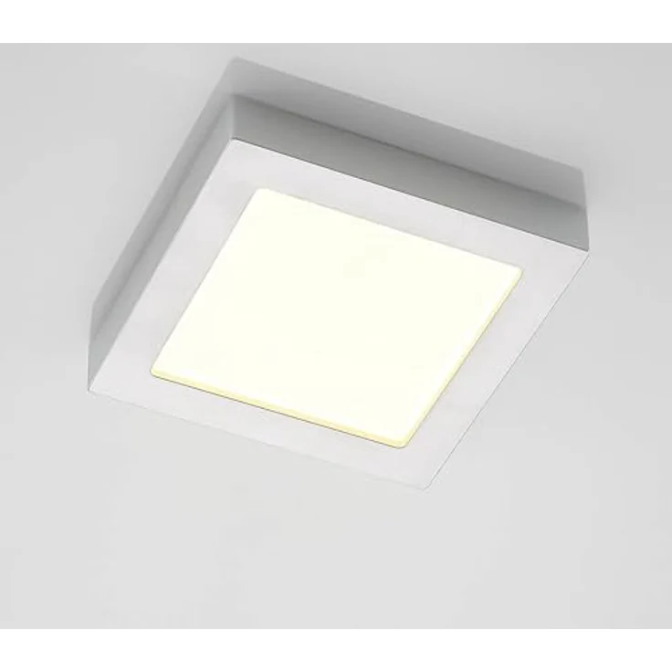 PRIOS LED Deckenleuchte Alette (Modern) in Alu aus Aluminium (1 flammig,) - Lampe Deckenlampe Badezimmerleuchte, energiesparend, Leuchtmittel inklusive, hochwertige Optik – Bild 4