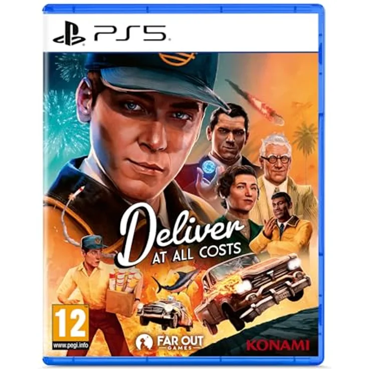 KONAMI Deliver At All Costs [PEGI] - PS5-Spiel mit deutscher Sprachausgabe, dynamischer Welt und 1950er Ästhetik