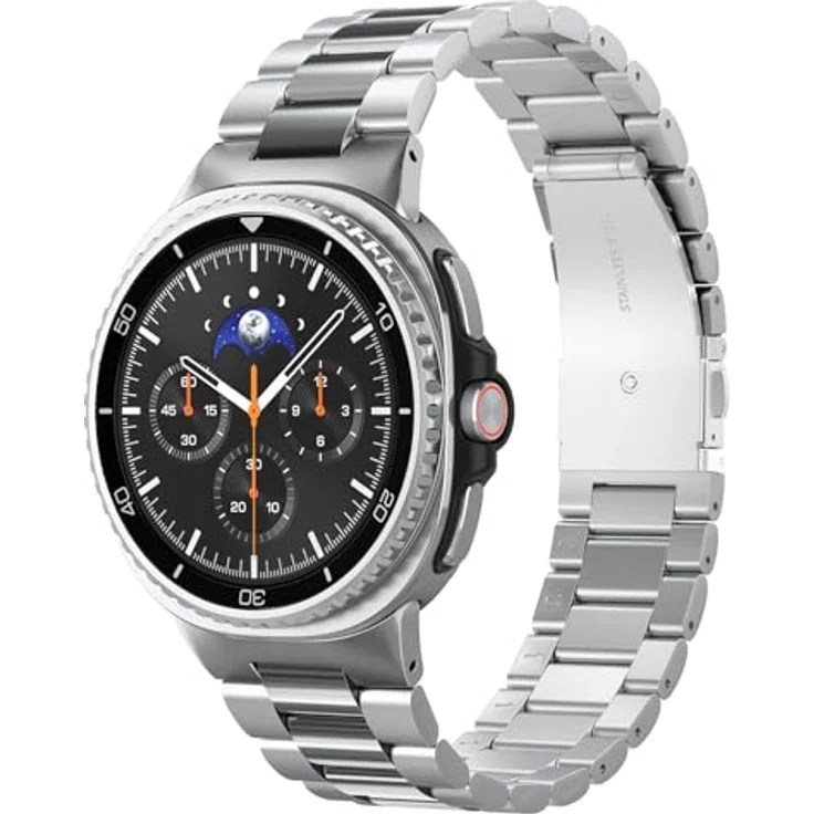 Spigen Modern Fit Uhrenarmband für Samsung Galaxy Watch8 40mm/44mm/Classic, Silber, langlebiges Design – Bild 1