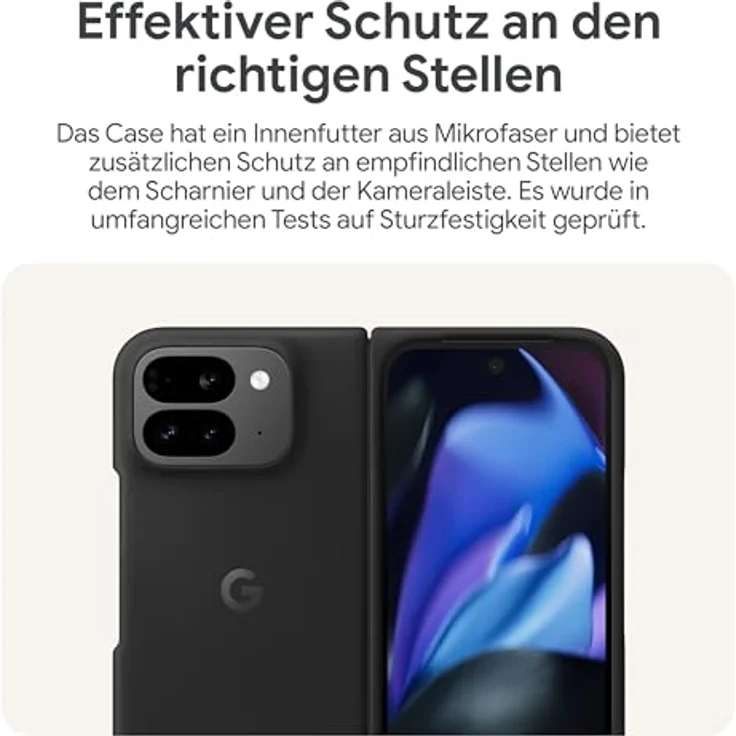 Google Pixel 9 Pro Fold Case – schlanke Schutzhülle für Android-Smartphones – Obsidian - Preisvergleich – Bild 4