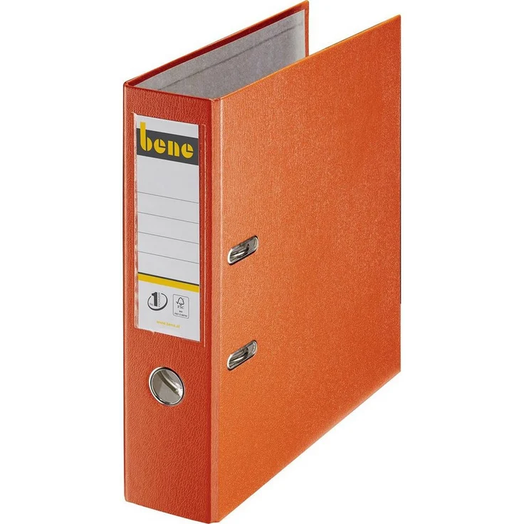 bene Aktenordner bene No.1 Power Ordner orange Kunststoff 8,0 cm DIN A4, schmutz- und feuchtigkeitsabweisend – Bild 1