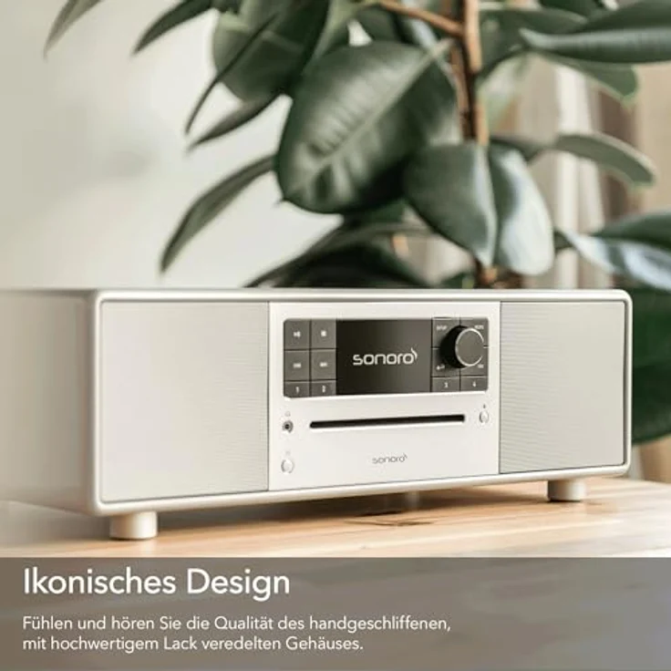 sonoro Prestige Kompaktanlage, CD Player, Bluetooth, Internetradio (UKW, WLAN, DAB Plus, Spotify, Deezer), Silber – Bild 7