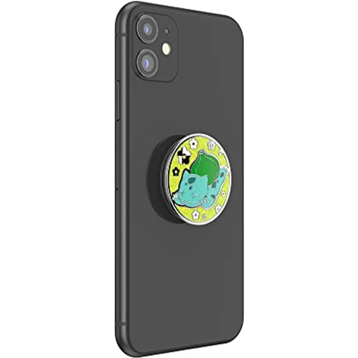 PopSockets: PopGrip - Ausziehbarer Sockel und Griff mit einem Austauschbarem Top für Smartphones und Tablets - Pokémon - Bulbasaur Nap Enamel – Bild 4