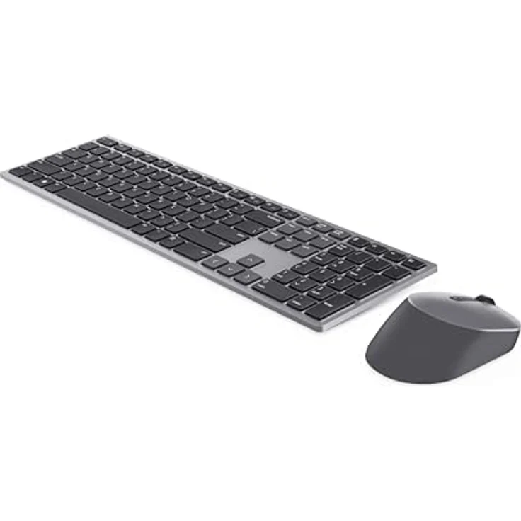 Dell KM7321W Kabellose Tastatur und Maus für UK-Multigeräte (QWERTY), 2,4 GHz, Bluetooth 5.0, 128 Bit AES-Verschlüsselung, 4000 DPI, Grau – Bild 5