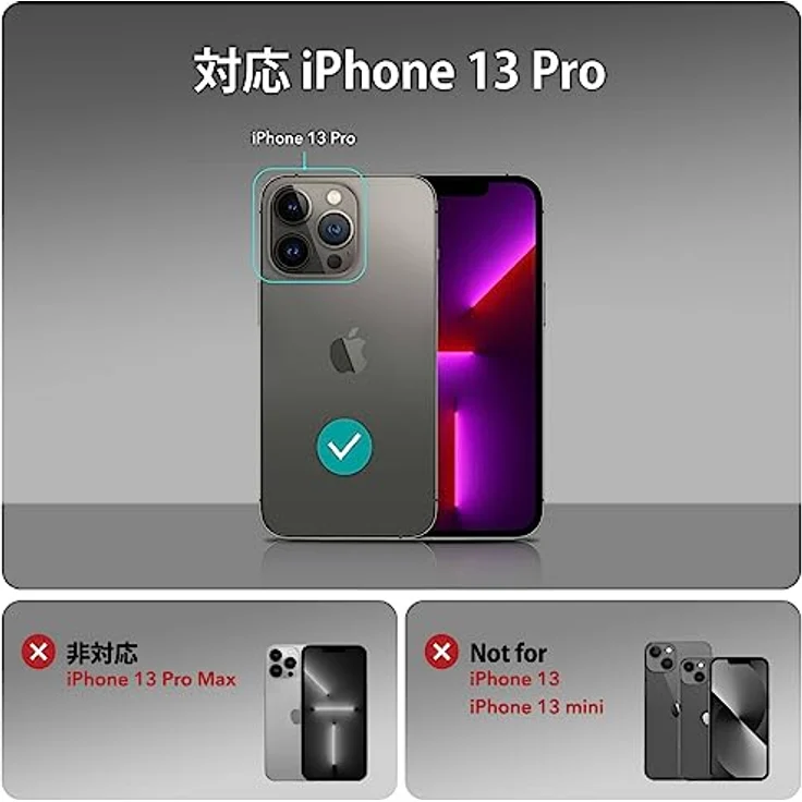 ESR Classic Hybrid Magnet Hülle für iPhone 13 Pro, kompatibel mit MagSafe, Militärnorm Sturzschutz, kratzfeste Rückseite, Mattschwarz – Bild 2