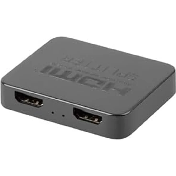 LANBERG HDMI Splitter 1x2, 4K Auflösung bei 30 Hz, 3x HDMI-Anschluss (1 Eingang + 2 Ausgänge) und USB-C Stromversorgung – Bild 2