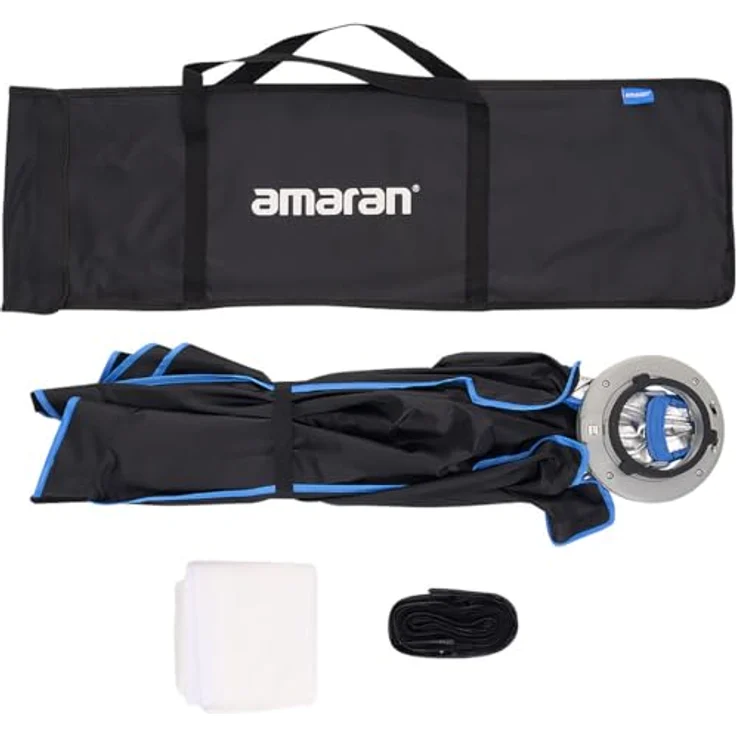 Amaran Rechteckige Lichtbox, 24 x 36 cm, 2 x 3 Fuß Ein-Snap-Setup, Bowens-Mount, für Portrait- und Produktfotografie, schwarz – Bild 5