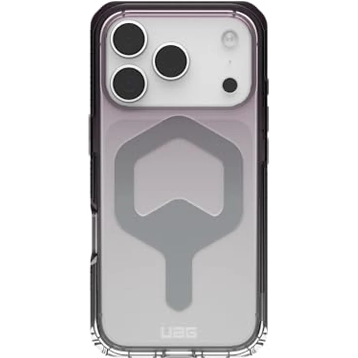 URBAN ARMOR GEAR Plyo MS Case für Apple iPhone 17 Pro, sturzfest mit Air-Soft Ecken, Wireless Charging, schwarz/transparent/Ombre – Bild 3