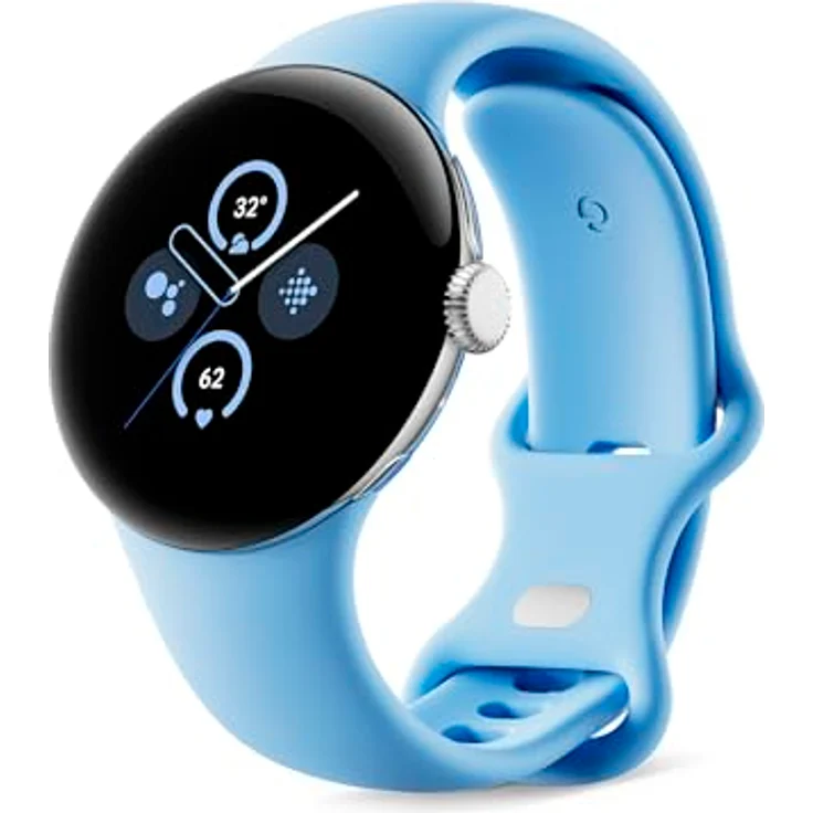 Google Pixel Watch 2 (WLAN), Polished Silver / Bay – Bild 3