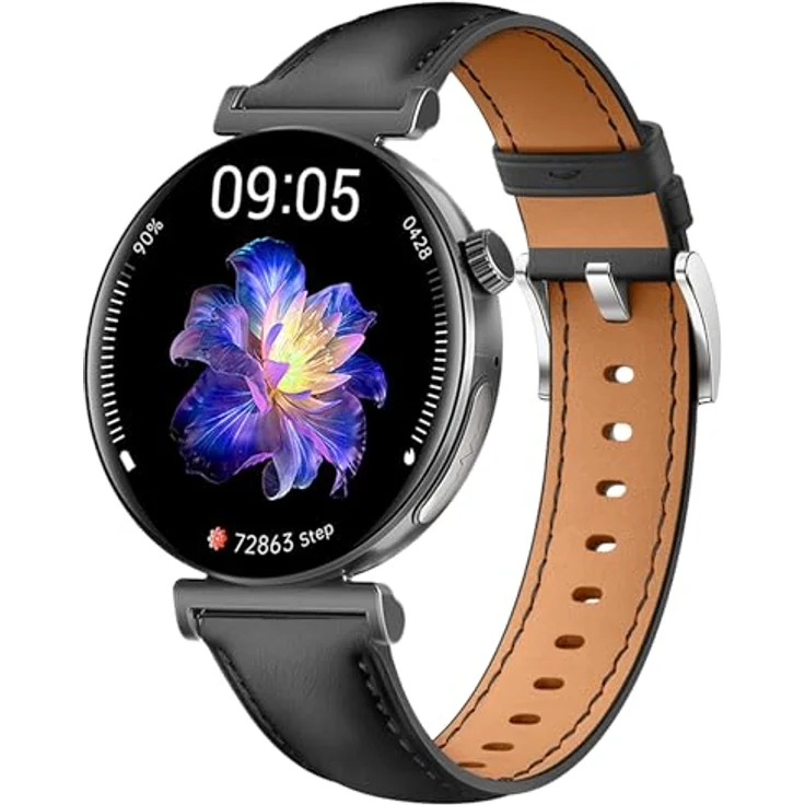 Knauermann PRO 3 Mini (2024) Schwarz - Smartwatch mit EKG, HRV, SOS Funktion und AMOLED Display – Bild 1
