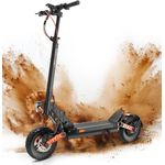 JOYOR E-Scooter Offroad Elektroroller S5 PRO - 10 Zoll 1300 Wh Akku, 20 km/h, 500W, hohe Reichweite, vollgefedert - Schwarz