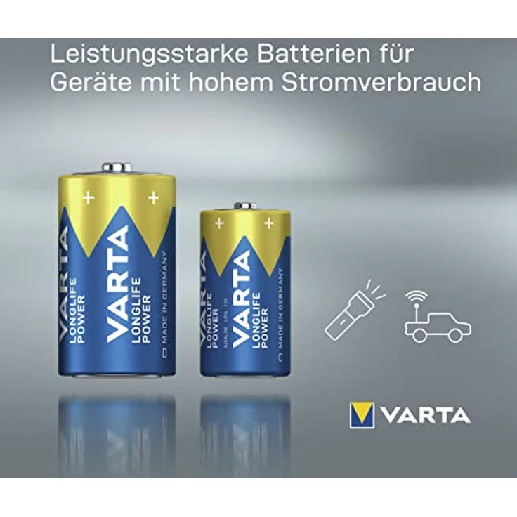 VARTA Longlife Power Batterie D Mono Alkaline Battere LR20, 4er Pack – Bild 3