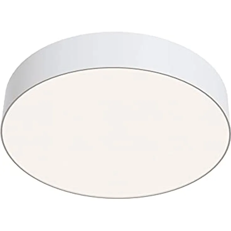 MAYTONI DECORATIVE LIGHTING Flach LED-Deckenleuchte Zon, Rund, Weiß, Kompakt, LED inklusiv 4000K, 43W