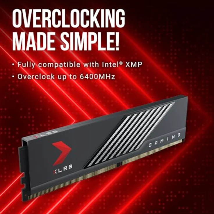 PNY XLR8 Gaming MAKO 32GB (2x16GB) DDR5 6400MHz (PC5-51200) CL40 1.4V Desktop Memory Kit (MD32GK2D5640040MXR) - Preisvergleich – Bild 5