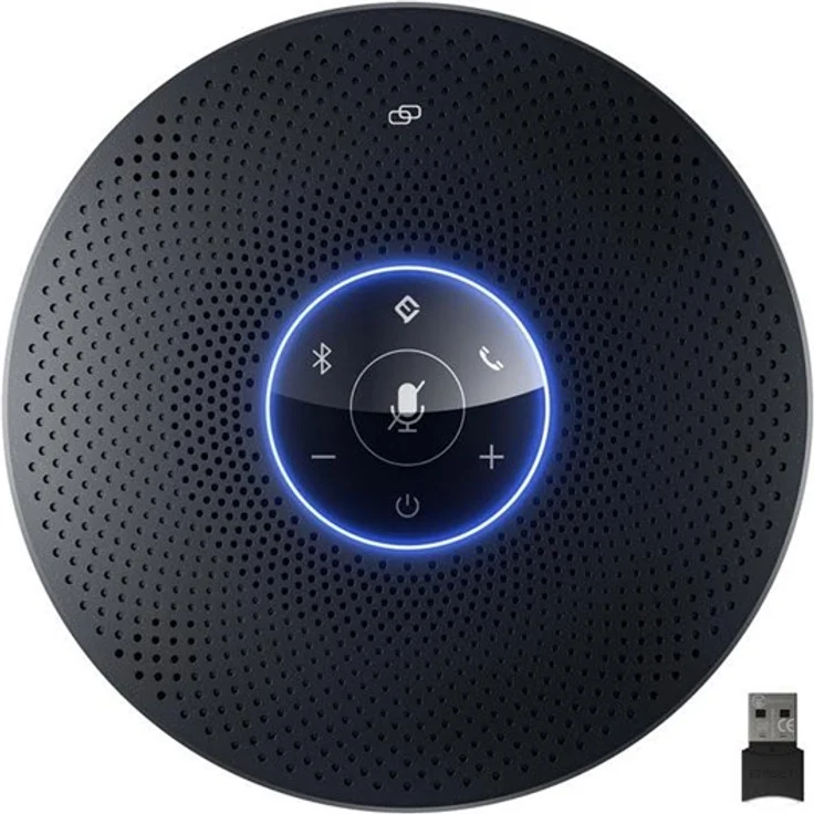 eMEET OfficeCore M2 Max, Konferenzlautsprecher mit 360° Sprachabnahme, 4 Mikrofonen, USB-C und Bluetooth