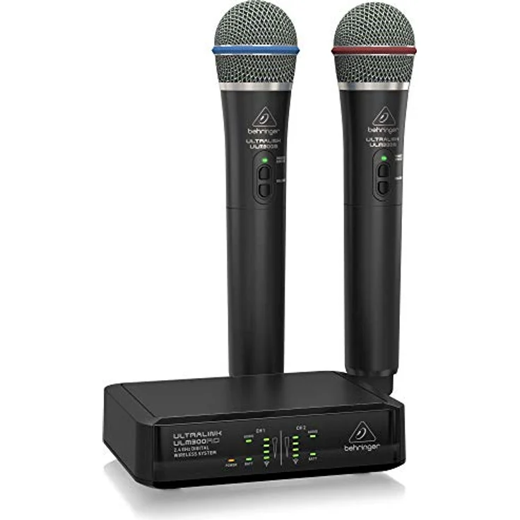 Behringer ULM302MIC, Wireless Dual-Channel Mikrofon-Set mit 2 Handmikrofonen, schwarz – Bild 2