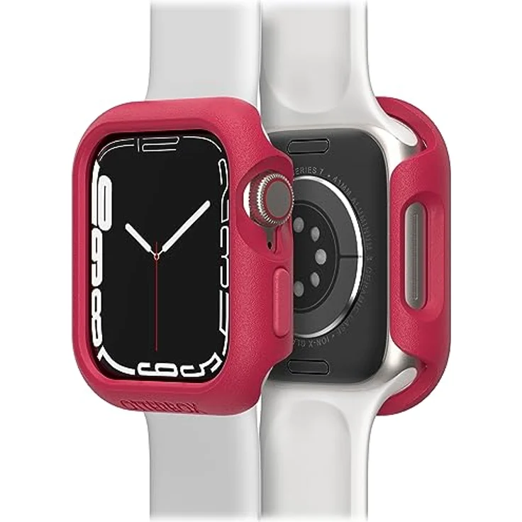 OtterBox All Day Bumper für Apple Watch Series 9/8/7 - 41mm, stoßfeste, sturzsichere Schutzhülle, schützt Display und Kanten, Rot – Bild 5
