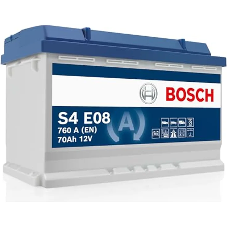 Bosch S4E Starterbatterie 0092S4E081, 12V, 70Ah, Kälteprüfstrom 760A, EFB-Batterie