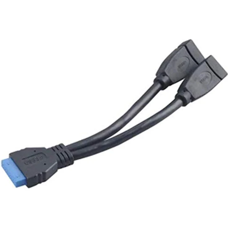 Akasa Adapter intern USB 3.0 zu extern USB 3.0 - 15 cm – Bild 2