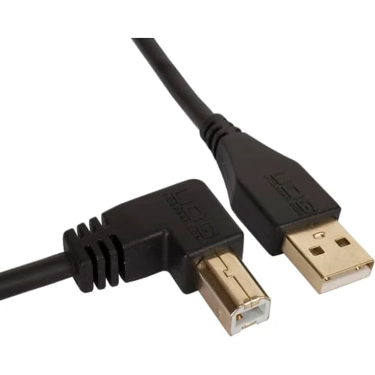 UDG Ultimate Audio Cable USB 2.0 A-B Black Angled 1m (U95004BL) – Bild 3