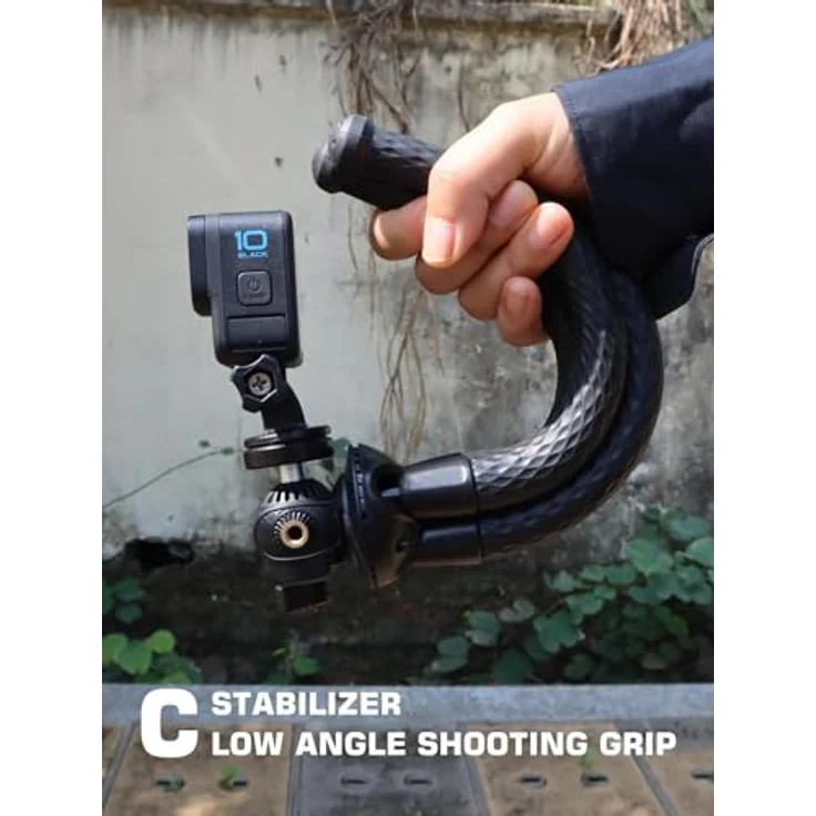 Kamera Stativ, Lammcou 3in1 Ministativ Kamera Handy Flexibel Leicht Stative Universal Robust Octopus Gorillapod Dreibeinstativ Ständer für Kamera Camcorder + Smartphone + Action Kamera, Tripod – Bild 11