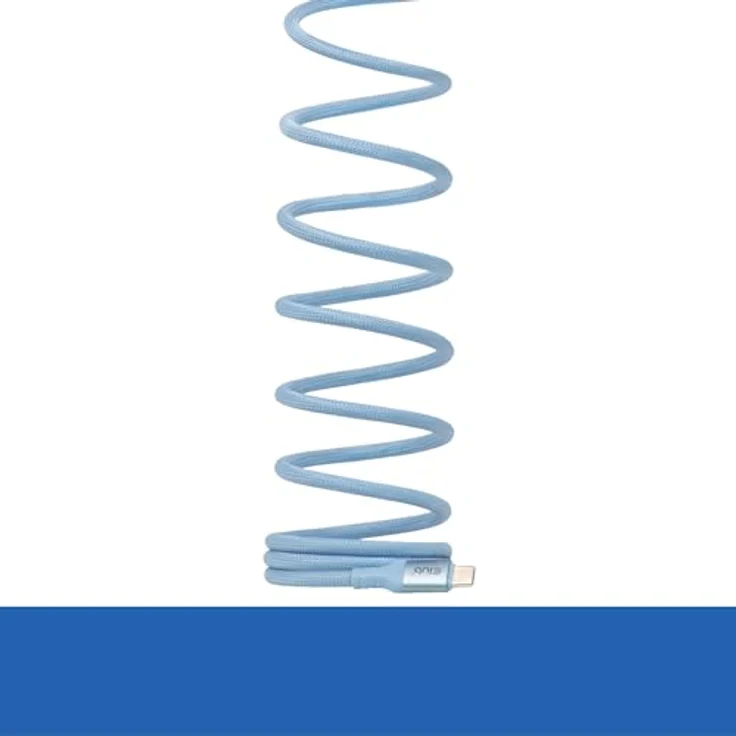 Club 3D USB Type C -> C Kabel, bi-direktional, 2 m, 240 W, blau, strapazierfähiger Nylon-Mantel – Bild 4
