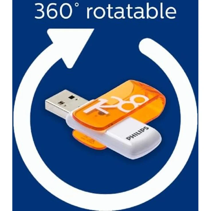 Philips Pendrive USB 2.0 128 GB - Vivid Edition (Orange) – Bild 5