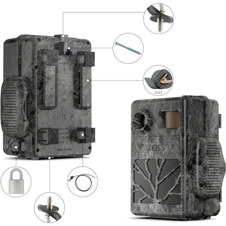 ZEISS Secacam 7 Überwachungskamera, Premium-Wildkamera mit robustem, wetterfestem Gehäuse – Bild 2