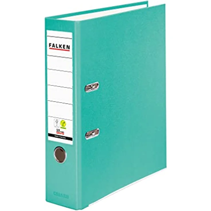 Falken Aktenordner Ordner Rückenbreite: 80 mm Verwendung für Papierformat: DIN A4, Extrem strapazierfähig – Bild 2