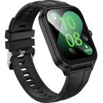 Hoco Y27 Smartwatch, Bluetooth Uhr mit Anrufen, Touchscreen, Gesundheits- und Aktivitätsüberwachung, Schwarz