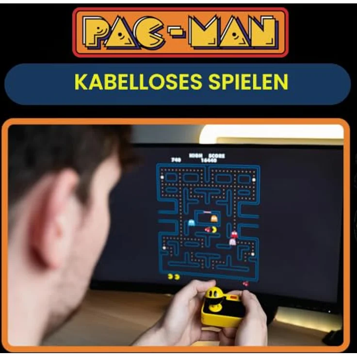 Fizz Creations PAC-MAN Plug and Play, HDMI Konsole mit kabellosem Controller und USB-C Anschluss – Bild 5