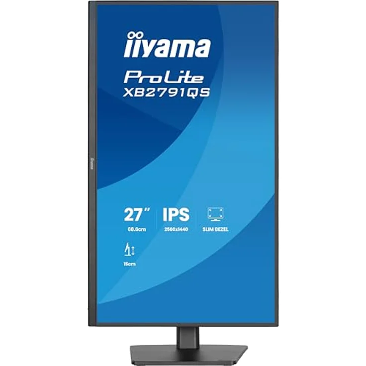 iiyama Prolite XB2791QS-B1 27" QHD IPS LED-Monitor mit Höhenverstellung, Pivot, Adaptive Sync, schwarz – Bild 4