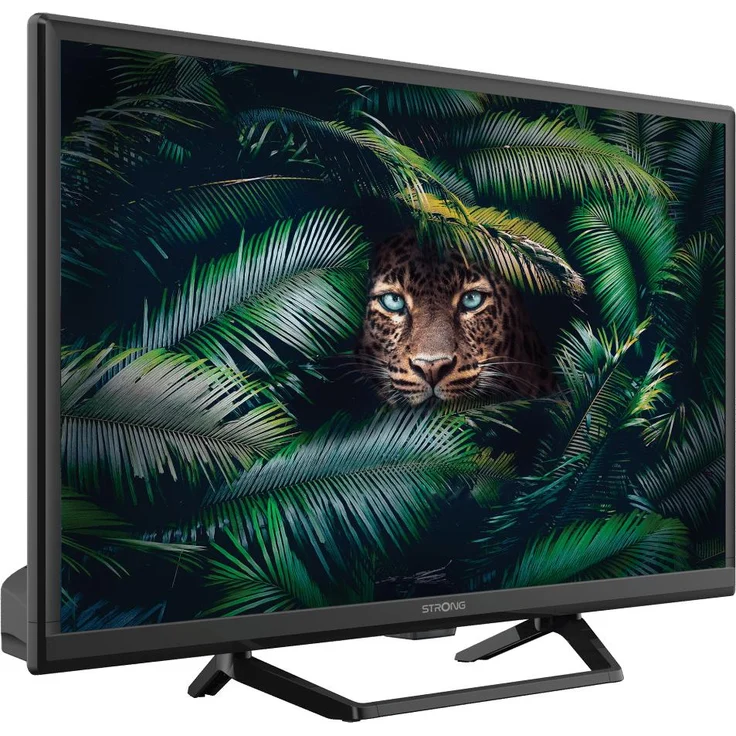Strong SRT24HE4023C, 24 Zoll LCD-Fernseher in Schwarz mit HD-Ready Auflösung, 2 HDMI- und 1 USB-Anschluss, DVB-T2/S2/C Tuner