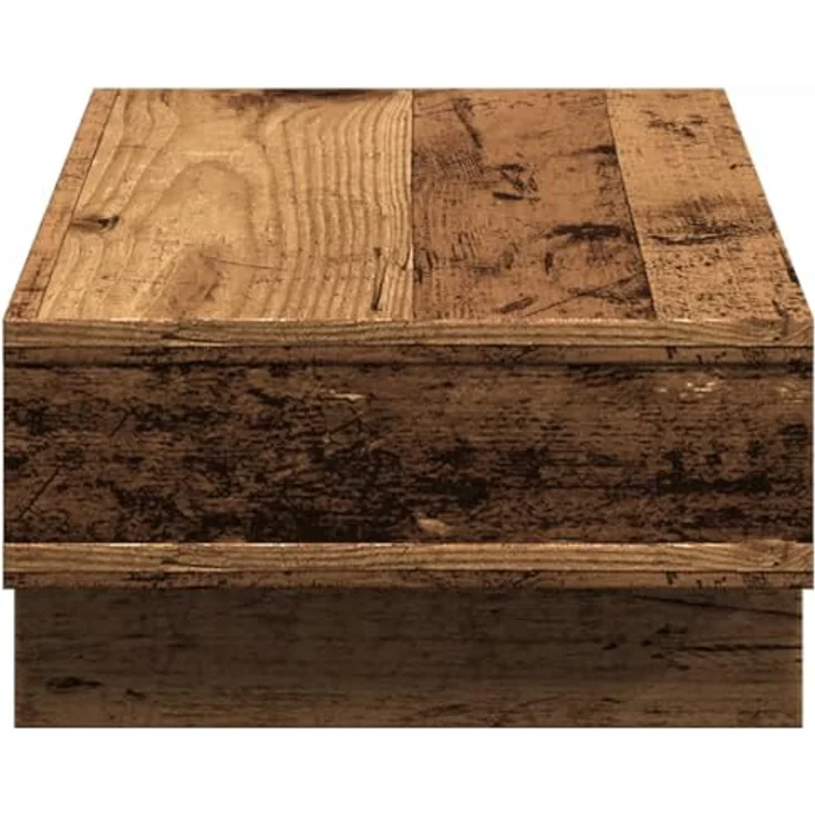 vidaXL Monitorständer Altholz-Optik, 50x27x15 cm, mit 2 Fächern und langlebigem Holzwerkstoff – Bild 6