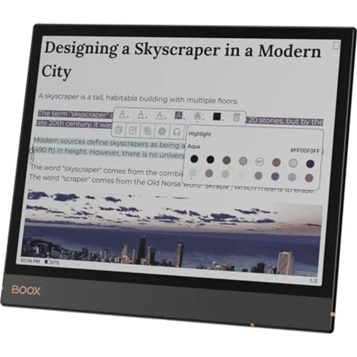 BOOX Note Air 3 C 10,3 Zoll ePaper Tablet 64GB Android 12 Farbe E-Ink G-Sensor WiFi – Bild 4