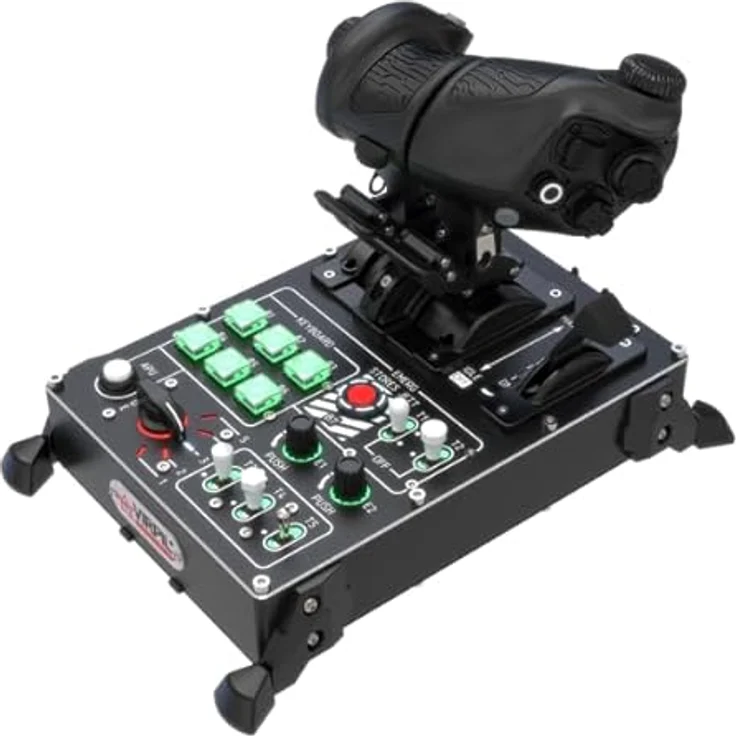 VIRPIL Controls VMAX Prime Throttle, Premium-Zweimotoriger Gashebel mit 7 Achsen, 49 Tasten, einstellbaren Rastpunkten und Austauschbaren Tastenmodulen für PC – Bild 2
