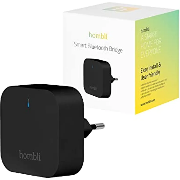 Hombli Smart Bluetooth Bridge – Hub für drahtlose Sensoren, WLAN 2,4 GHz, Bluetooth 4.2, intelligente Brückensensoren, Schwarz
